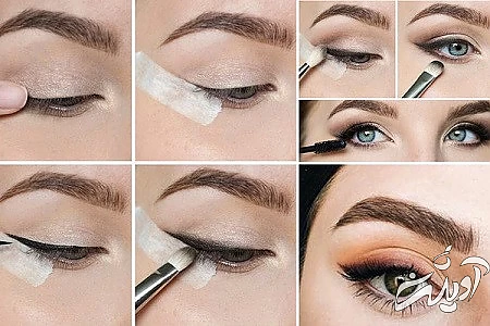 آموزش ساده و و فوری خط چشم محو, محو کردن خط چشم, برای محو کردن خط چشم با سایه